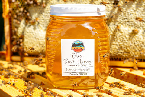 light, sweet Appalachian spring honey harvest